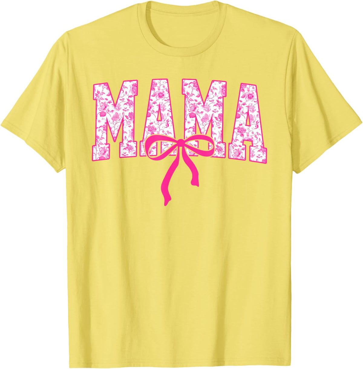 Coquette Pink Chinoiserie Mama Floral Bow Mom Mothers Day