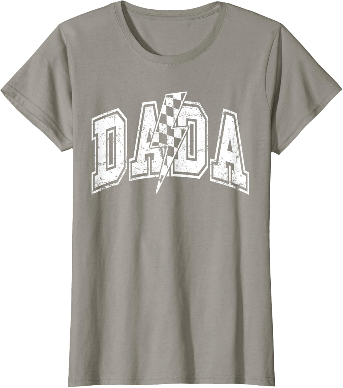 Dada Lightning Bolt Checkered Varsity Dad Men Father's Day