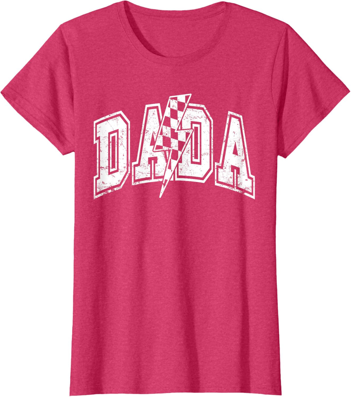 Dada Lightning Bolt Checkered Varsity Dad Men Father's Day